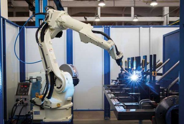 Robot industrial para soldar