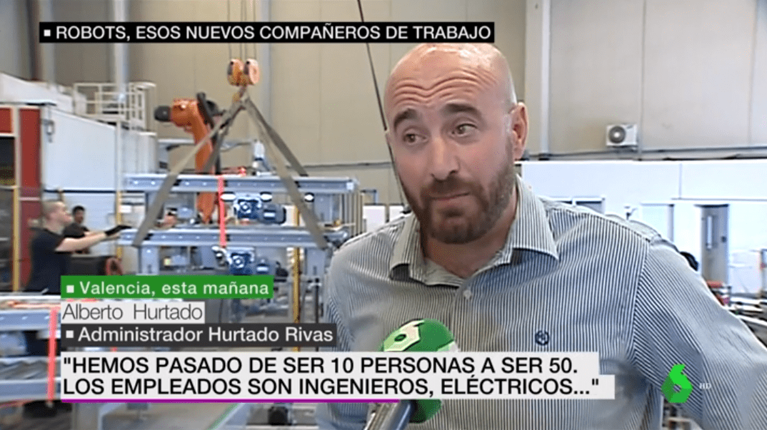 La robótica de Grupo Hurtado Rivas en La Sexta Noticias